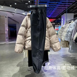 李宁女子健身系列2024春新款 AYKU086 加绒保暖防泼水束脚运动长裤