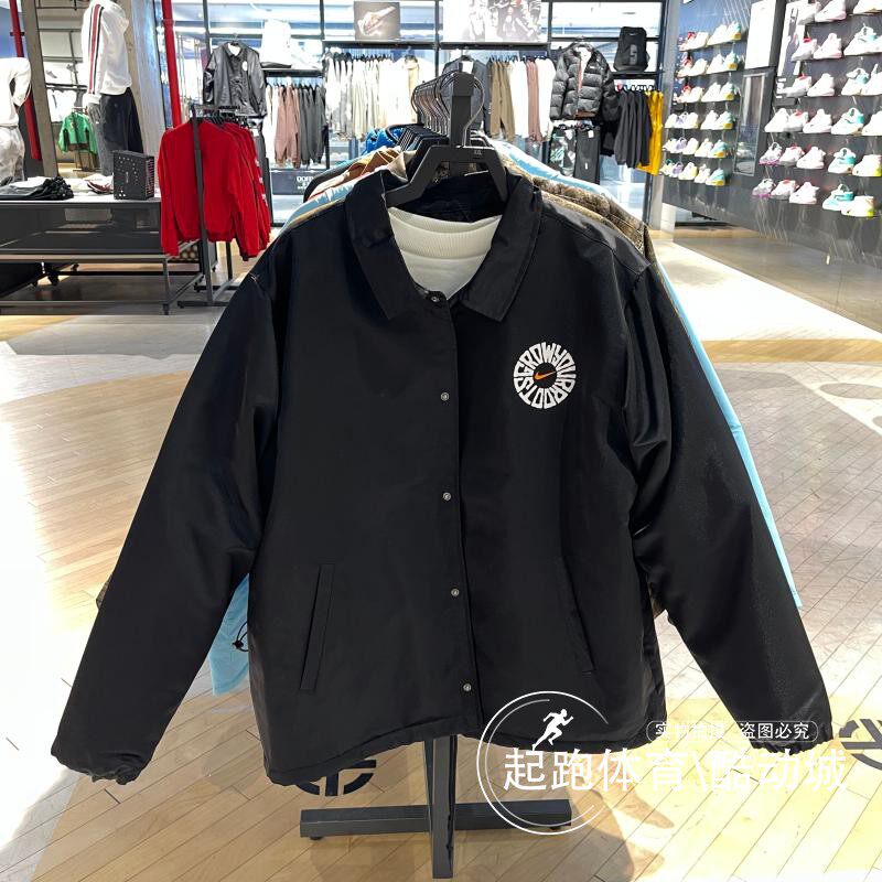 Nike耐克男子2026春新款百搭印花保暖运动休闲翻领夹克外套IR0108