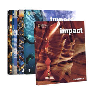 原版进口 NGL美国国家地理 Impact教材 foundations 1 2 3 4级含在线练习账号 初高中学英语教材 赠送音频视频答案