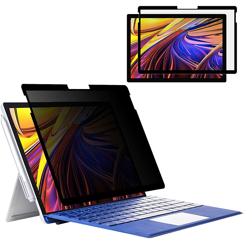 微软surface框胶防窥膜surfacepro8/7隐私屏幕膜13.5寸prox保护surface laptop笔记本