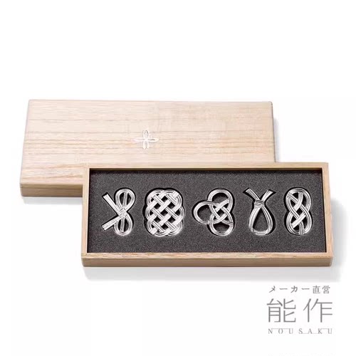 现货！日本进口 能作绳结 手作吉祥结锡制筷子架 箸置