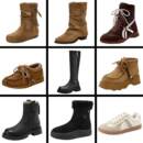 【清仓降价卓诗尼加绒靴子】秋冬长短靴棉鞋