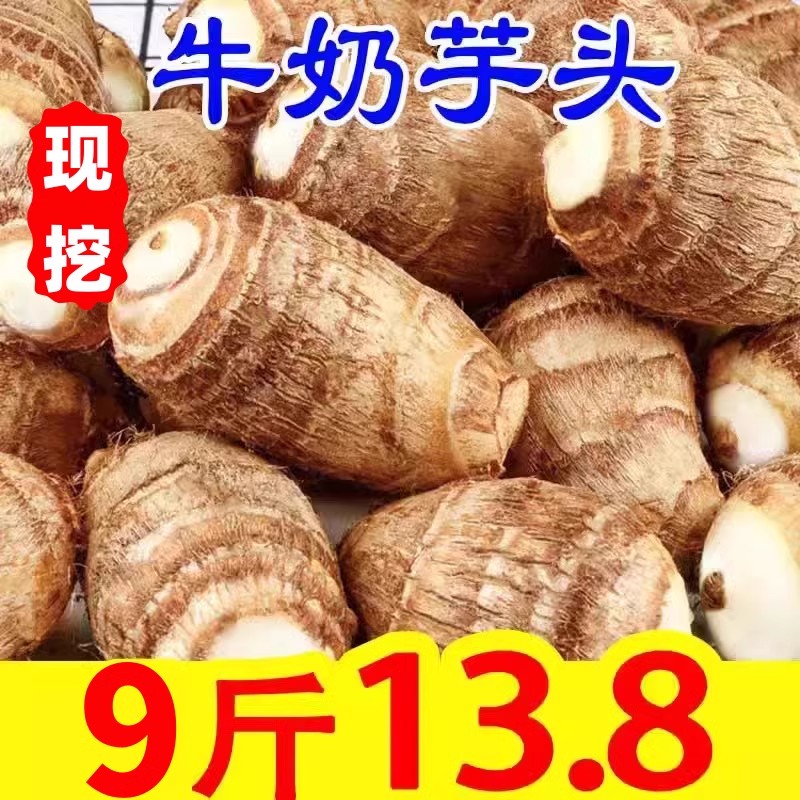 2025新牛奶小芋头新鲜农家粉糯毛芋头香芋艿净重9斤芋圆5批发