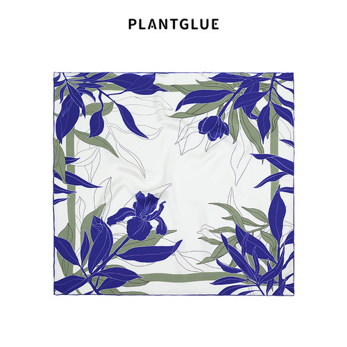 植花PLANT丝巾真丝复古印花