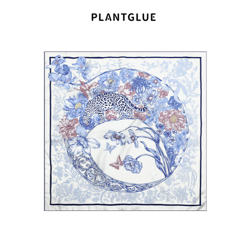 植花PLANT百花新中式真丝丝巾
