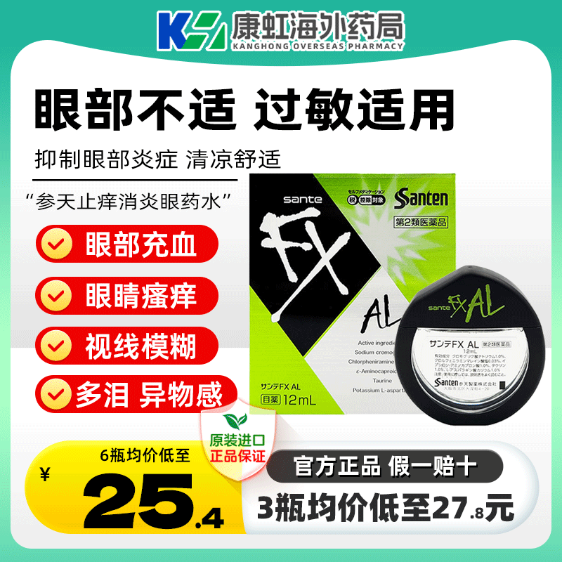 止痒消炎 过敏适用 缓解过敏炎症 结膜充血