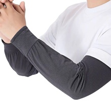 夏季冰丝防晒冰袖男士大码加长加大袖套手套骑行套袖直筒外卖护臂