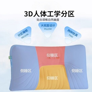 超柔凉感冰丝乳胶枕头枕芯家用成人护颈椎助睡眠一对整头男女夏季