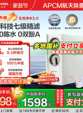 政府补贴安吉尔净水器家用直饮RO反渗透过滤净水机玉龙Pro1000GSE