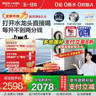 政府补贴安吉尔净水器家用直饮厨房自来水过滤饮水机玉龙Pro1200G