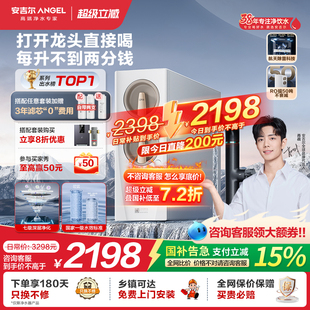 政府补贴安吉尔净水器家用直饮厨房自来水过滤净水机玉龙Pro1200G