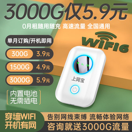 随身无线wifi2024新款移动高速网络全国便携式通用流量无限wifi6上网卡官方旗舰店车载热点宽带wifl5路由器gs