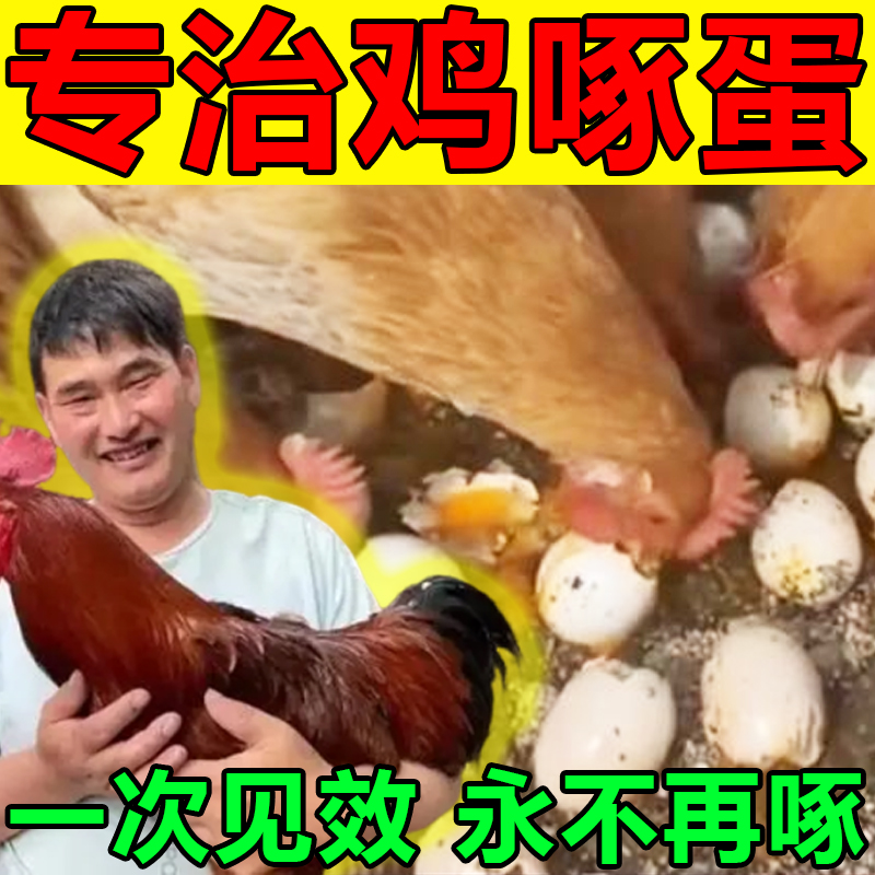 专治鸡啄蛋防鸡啄蛋药禽用啄毛止啄止咬营养不良补钙防鸡啄蛋神器