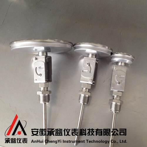 双金属温度计WSSF-481万向型鲁格结构工业用温度表不锈钢定制