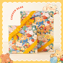 乐本·花园熊熊礼物包装纸小清新ins包书皮纸生日礼品纸少女心仪式感花束打包纸小碎花手账素材纸材料大尺寸