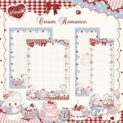 乐本·奶油奇缘可撕B5拍纸本备忘录简约ins风笔记本高颜值小清新学生学习本