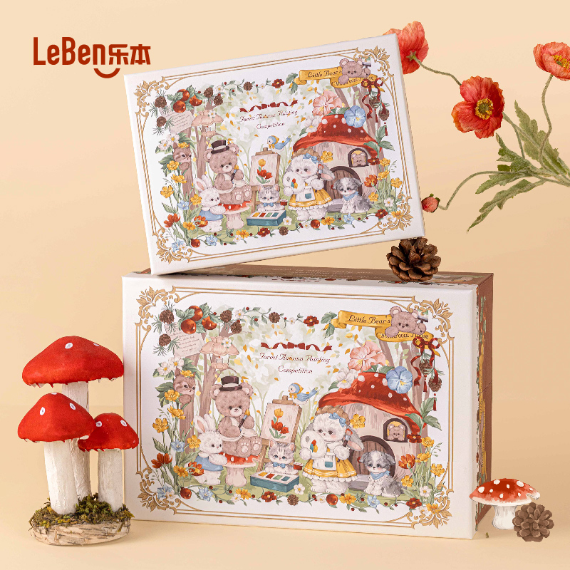 乐本·森林蘑菇屋礼盒空盒仪式感生日礼物卡通大号礼品包装送女生