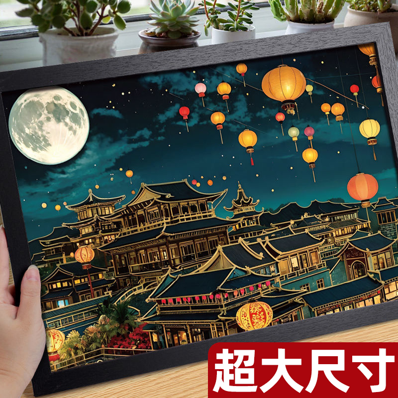 世界名城夜景刮刮画高级解压