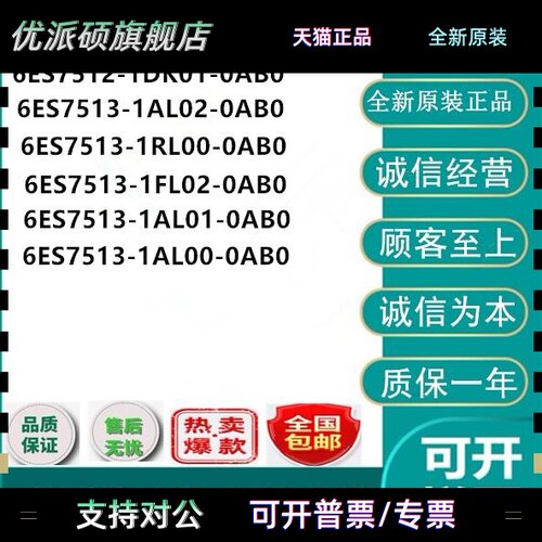 西门子PLC 6ES7512/6ES7513-1DK01/1RL00/1FL02/1AL00/01/02-0AB0