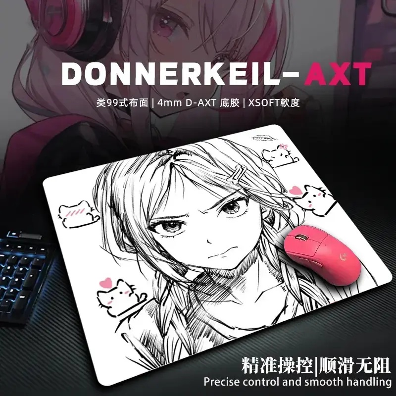 Krouha 欲语Mometnss特别版(线稿)中性细面电竞鼠标垫FPS游戏装备