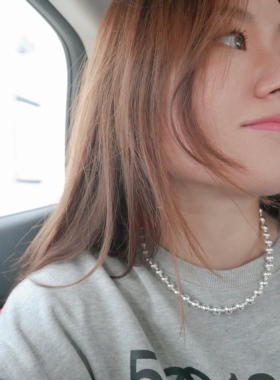 北欧项链925纯银圆珠珠女