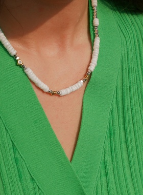 925纯银串珠女ins复古风项链