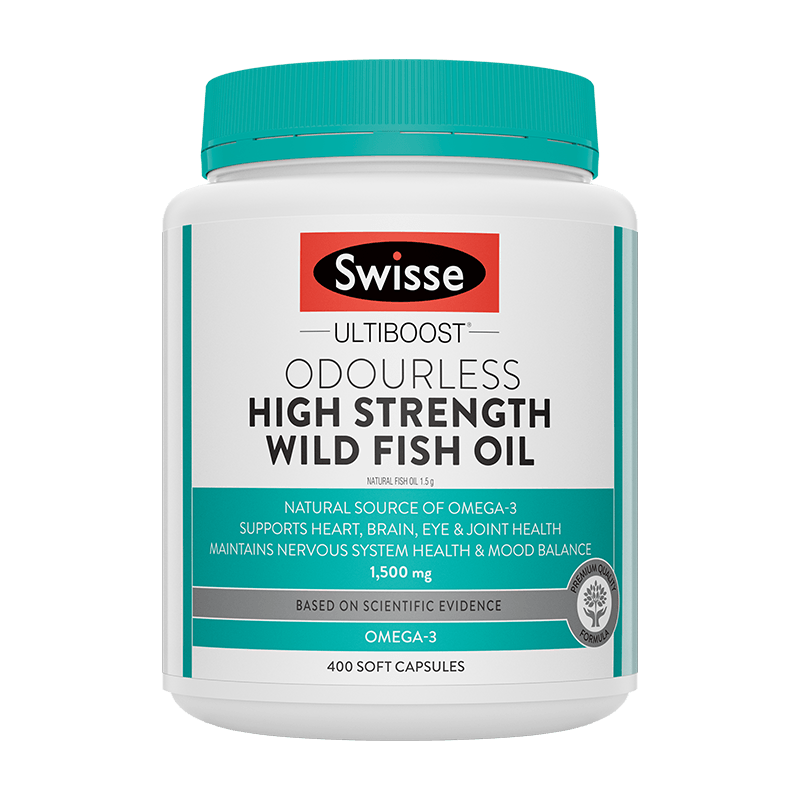 【自营】Swisse斯维诗野生深海鱼油胶 1000mg400粒