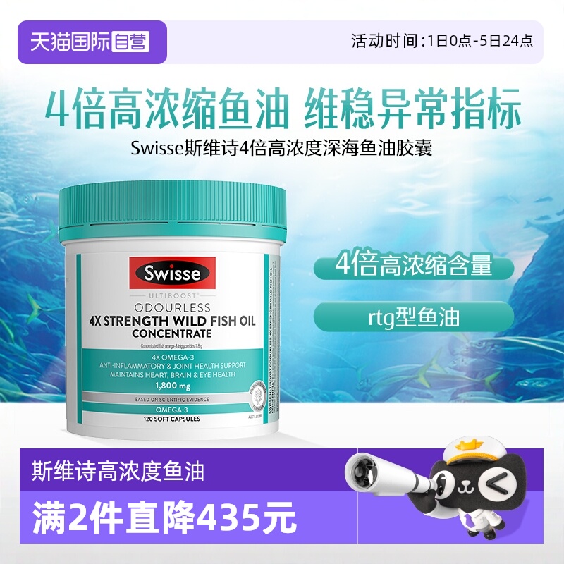 自营鱼油深海鱼油swisse