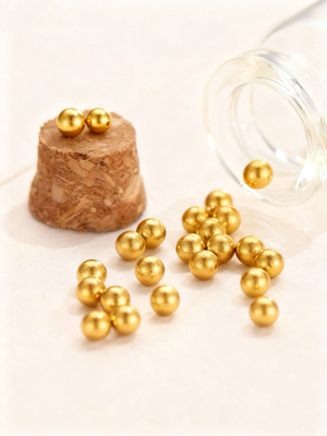 【柒星金珠】黄金金珠支持火烧足金999转运珠999手串送礼送妈妈