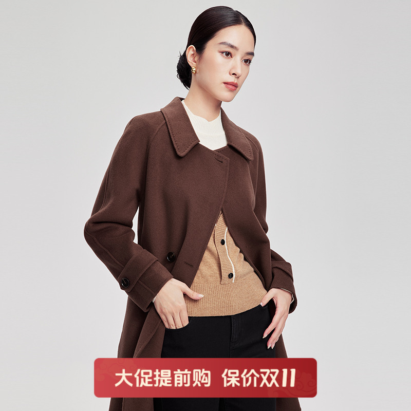 赢智尚独特漂亮初冬厚毛呢外套