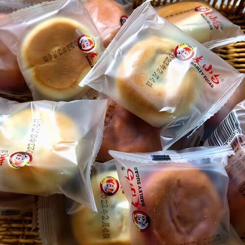 麦小白冰皮绿豆糕芋泥饼莲子饼独立包装传统零食糕点特产薄皮潮汕