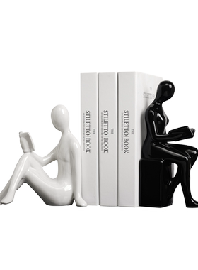 欧梦境艺陶瓷书档轻奢简约书柜