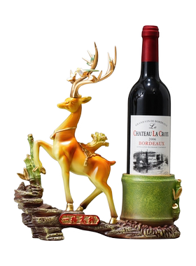 树脂红酒架收纳新中式酒柜