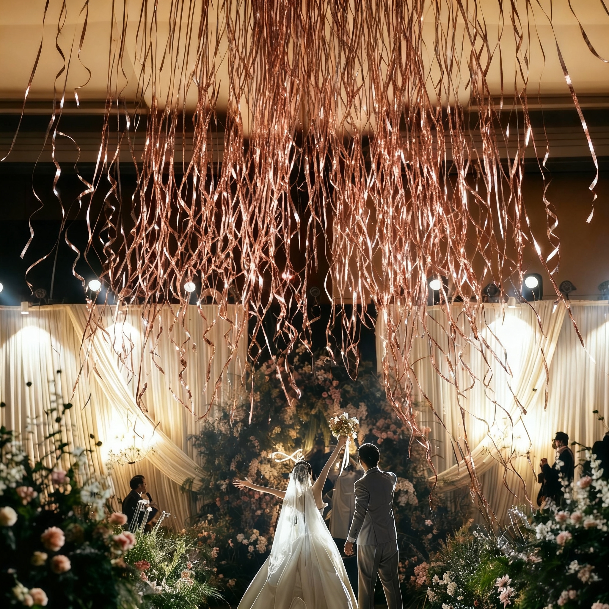 银色流星雨丝礼炮结婚专用