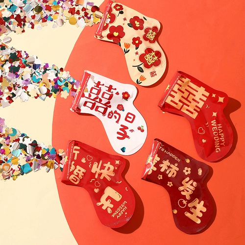 Свадебный подарок с пистолетом с лентой автоматической надувной фейерверк обручальный пистолет