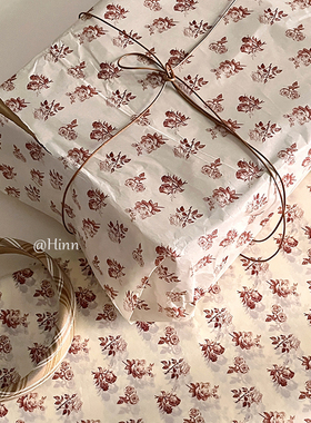 Hinn超复古~花花原创雪梨纸礼物包装纸鲜花包装纸拍照背景氛围纸