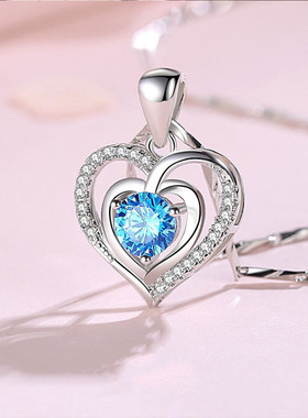 进入你的心扉足银项链轻奢小众女