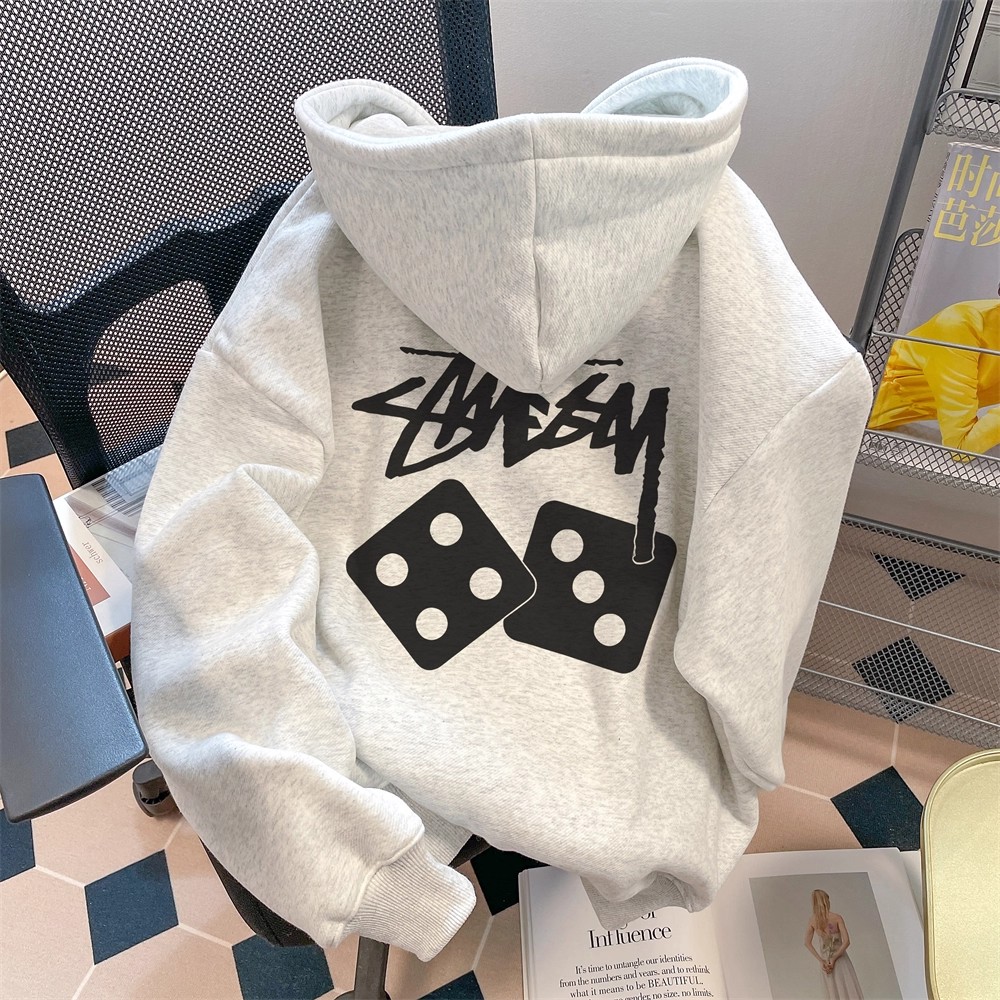 特大码300斤加绒连帽卫衣男女