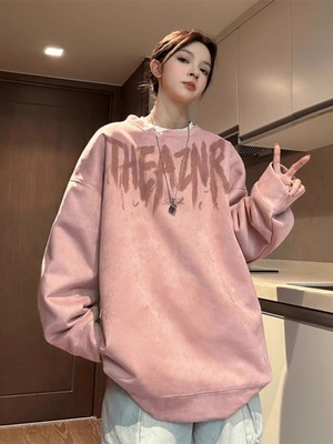 特大码300斤秋季重磅圆领卫衣男