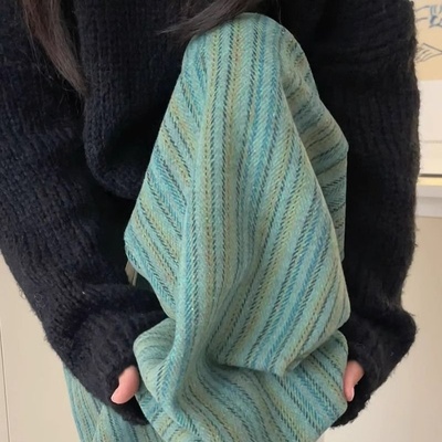 特大码300斤条纹阔腿裤男女装