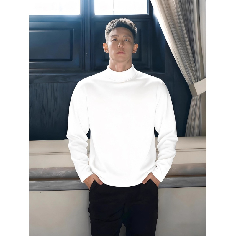 特大码300斤半高领德绒打底衫