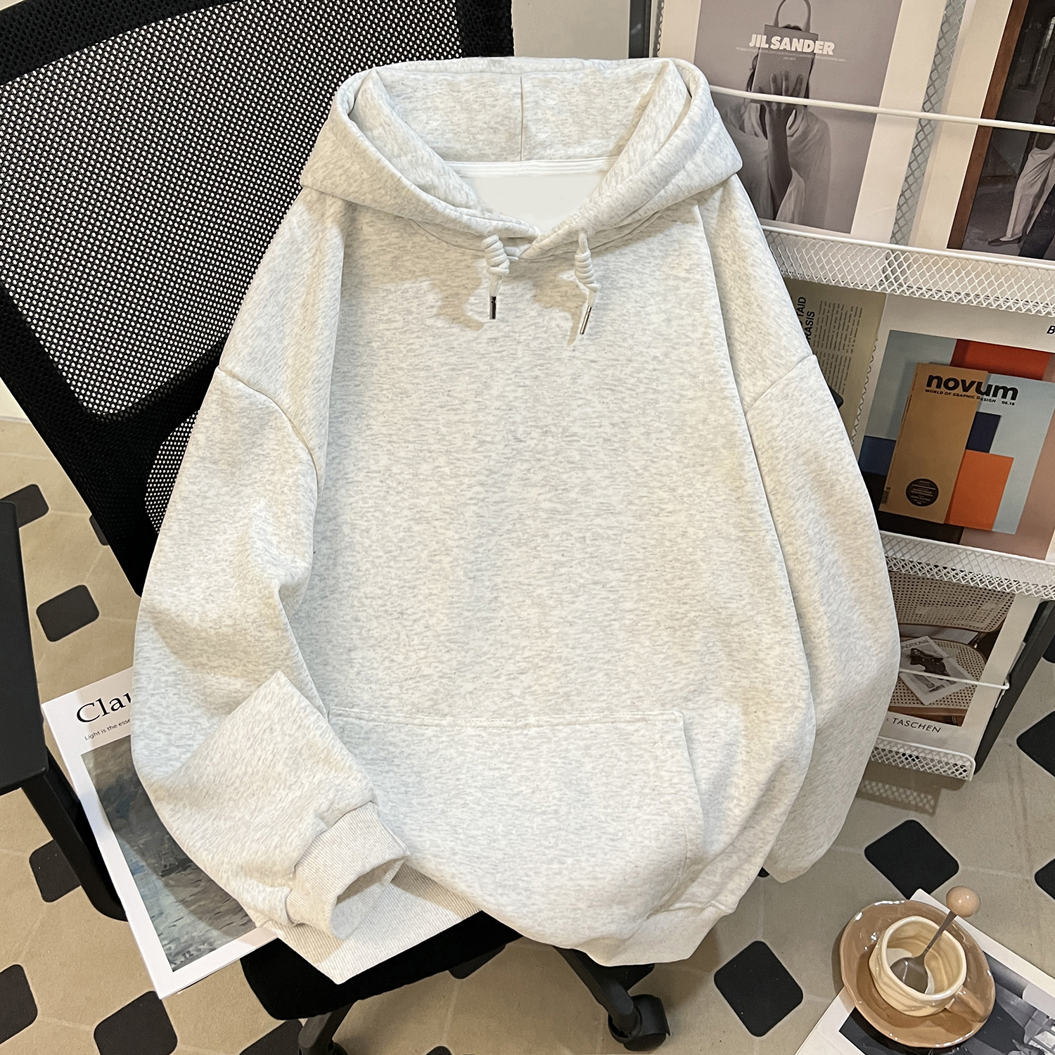 大码男装300斤冬季潮牌痞帅卫衣