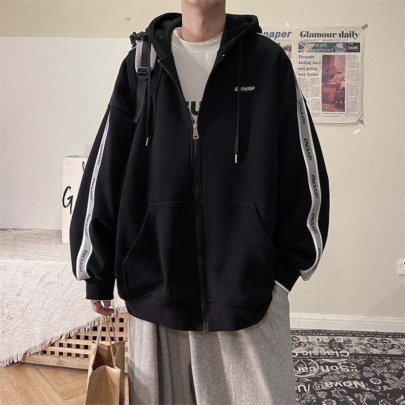 特大码300斤开衫连帽卫衣男女装