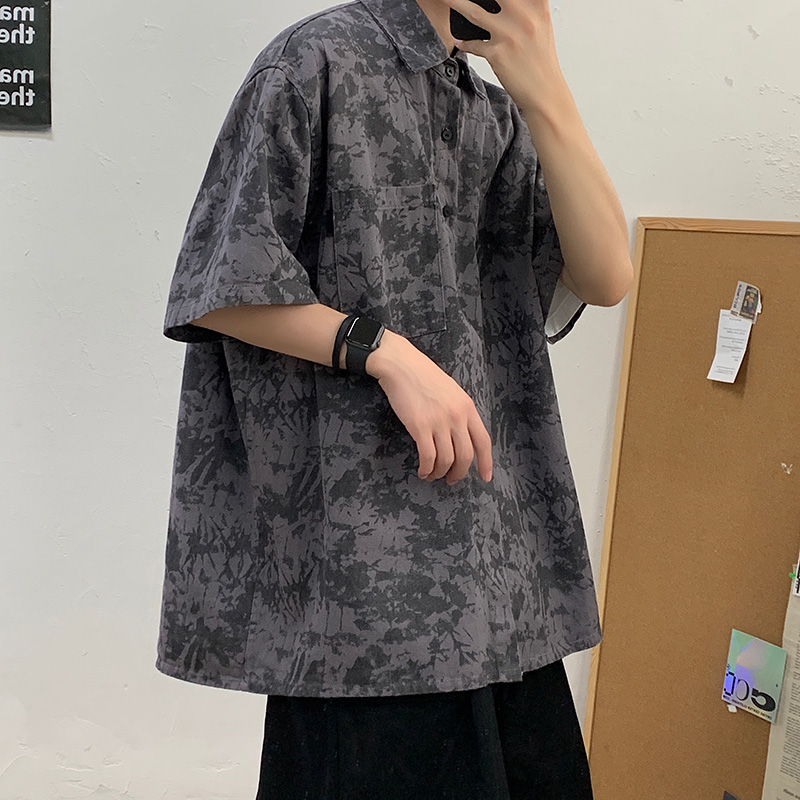 特大码300斤短袖衬衫男夏季衬衣