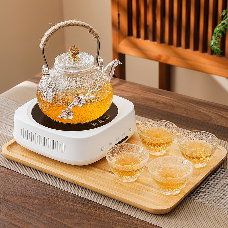 2025新款煮茶器煮茶壶泡茶壶带过滤保温电陶炉养生壶玻璃茶具套装