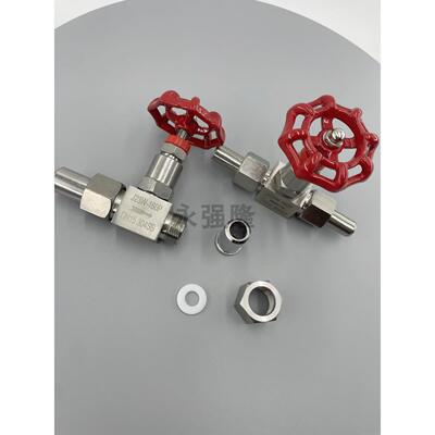 304 316L不锈钢外螺纹焊接针型阀J21H/J23W-320P截止阀针形阀高压