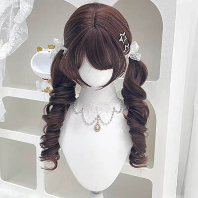 【小熊饼干】纤韵佳人假发女65cm日系Lolita罗马卷长卷发全头套