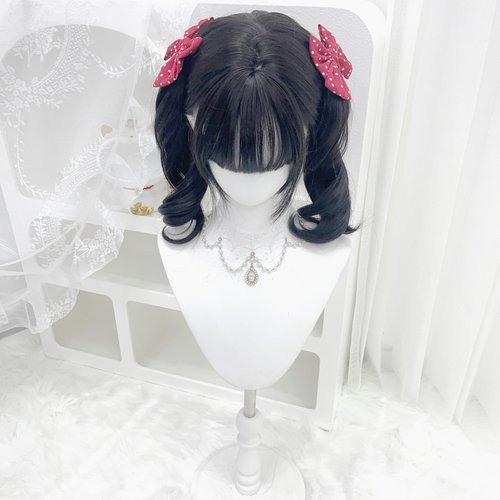 纤韵佳人假发女60cm大波浪长卷发少萝萌妹Lolita黑棕色自然全头套