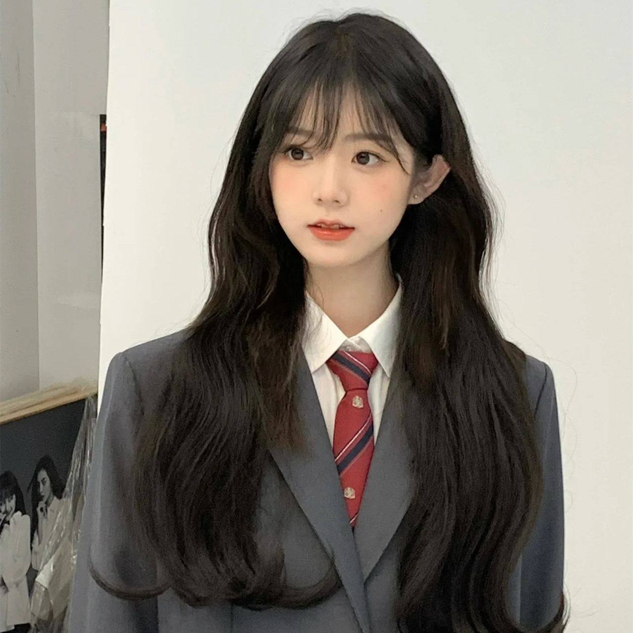 假發女長發水波紋全頭套式2022