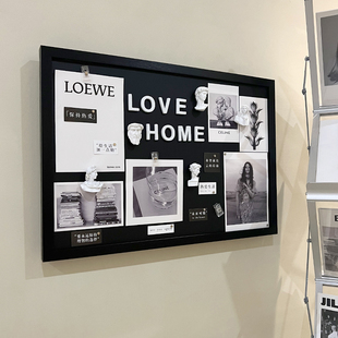 北欧新款免打孔电表箱装饰画配电箱遮挡高级感翻盖挂画磁吸留言板